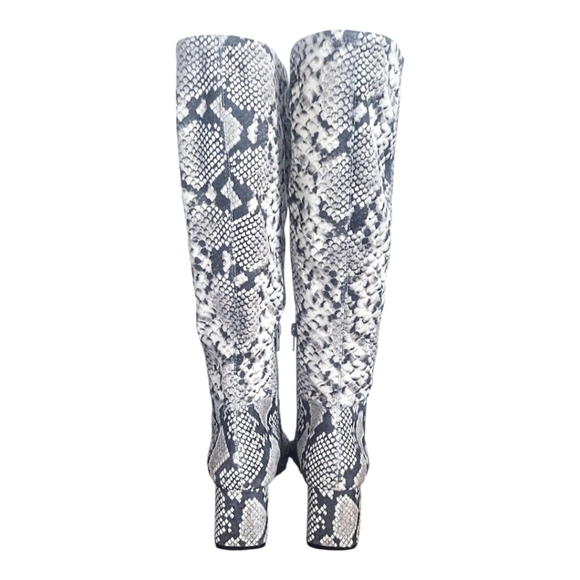 Steve Madden Snakeskin Print Knee-High Boots Size 7.5 - Picture 4 of 4